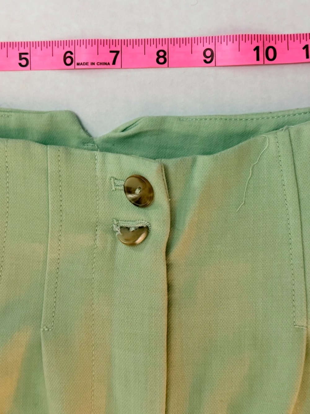 Maeve Classic High-Waist Wide-Leg Pants in Bright Pistachio Size 8 - Picture 4 of 11